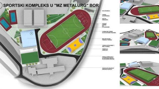 Projekat: Sportski kompleks Metalurg Bor