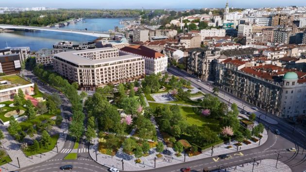 Svetonikolski park i podzemna garaža Bristol Beograd